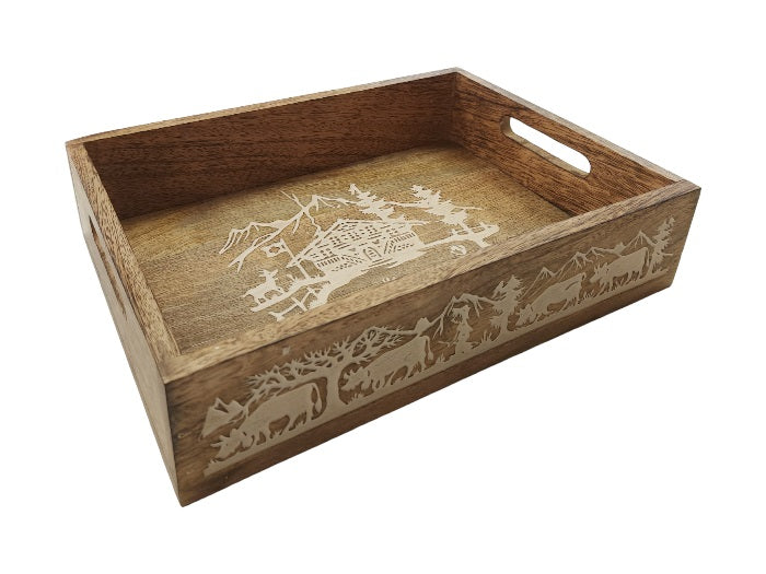 Plateau en bois- Poya
