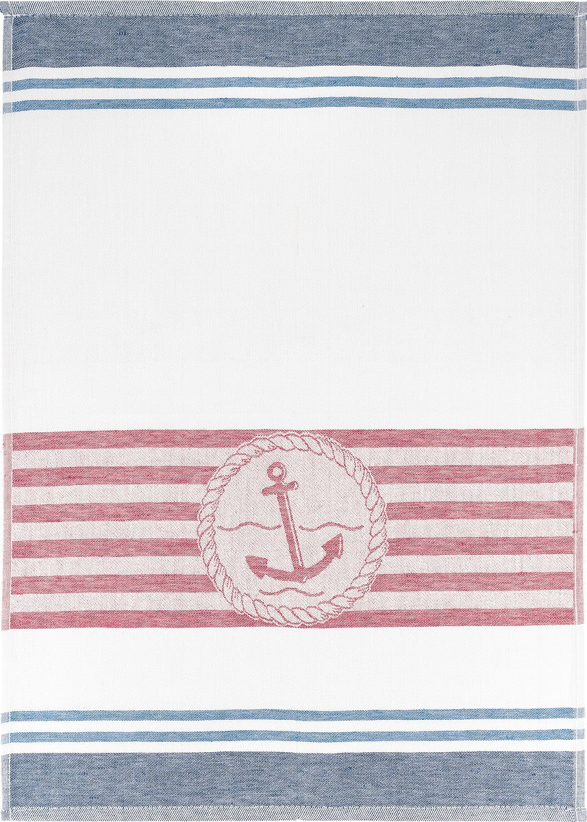 Linge de Cuisine Mi-Fil - Motifs Marins