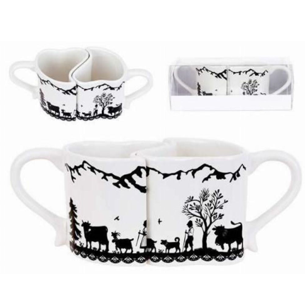 2 Tasses Poya- Coeur