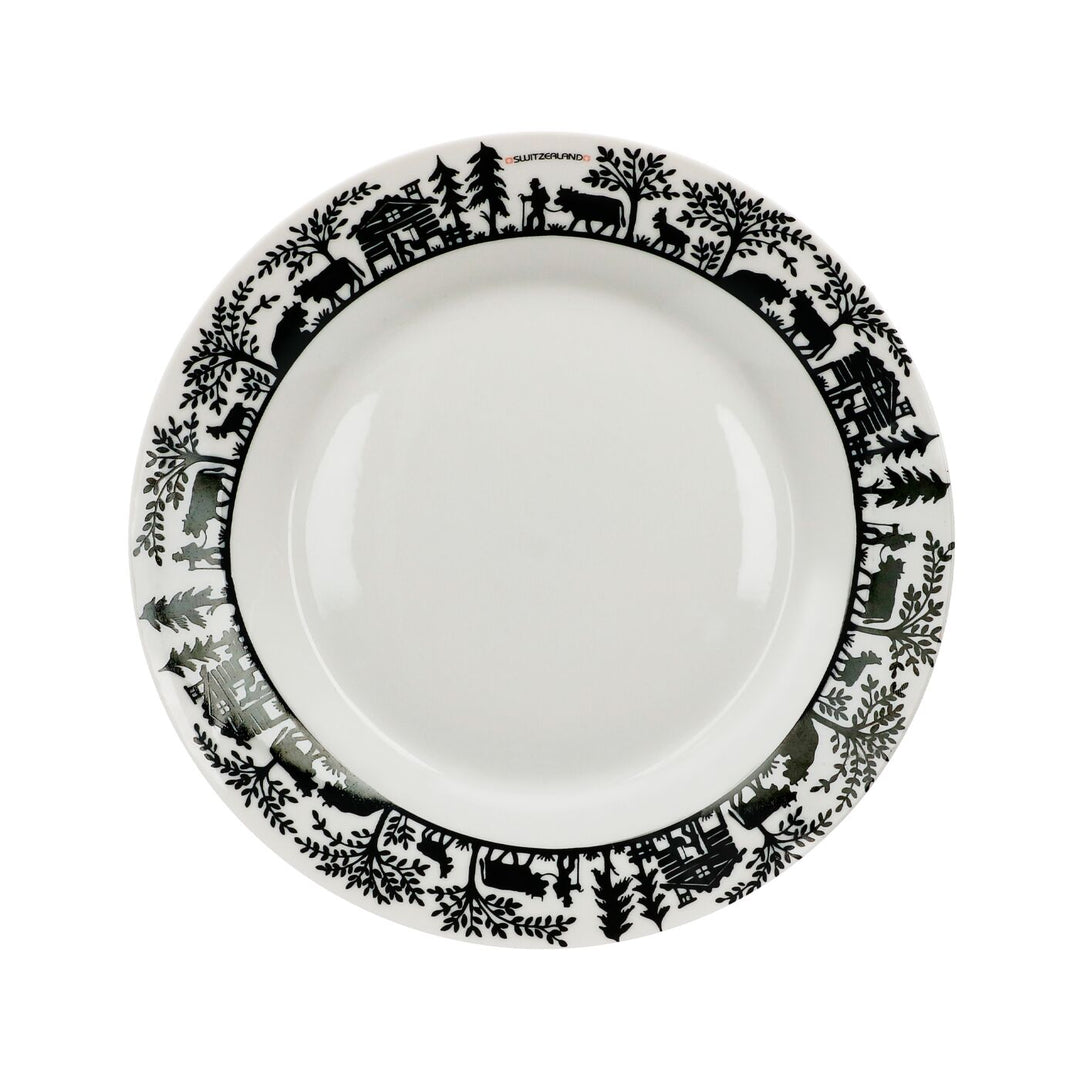 Assiette 20 cm- Découpage Suisse