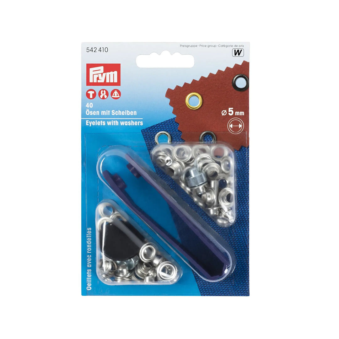Oeillets PRYM - Ø 5 mm 40 pièces, noir
