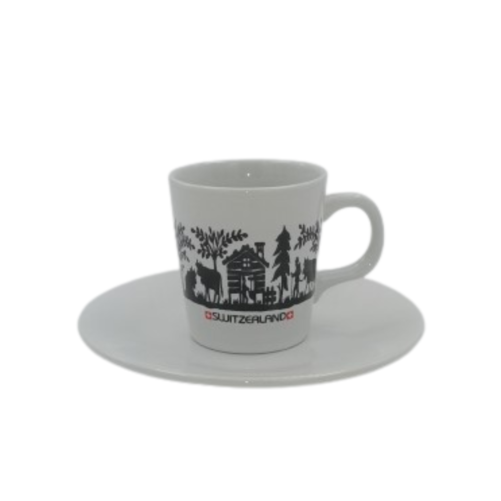 Tasse à café + assiette- Poya