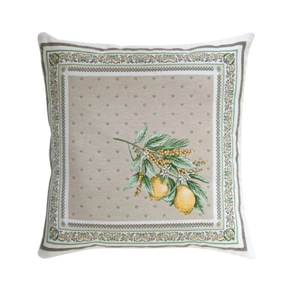 Housse de coussin- Citrons