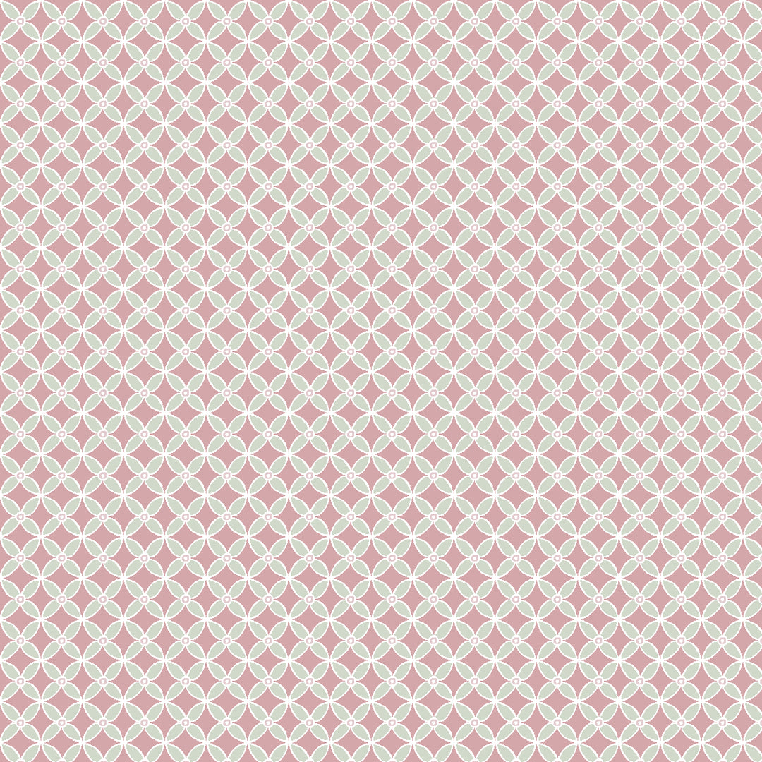 Tissu Coton - Losanges Roses