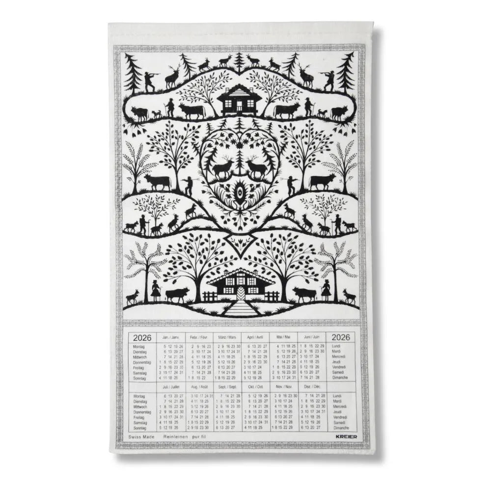 Calendrier en Tissu- Découpage suisse 2026