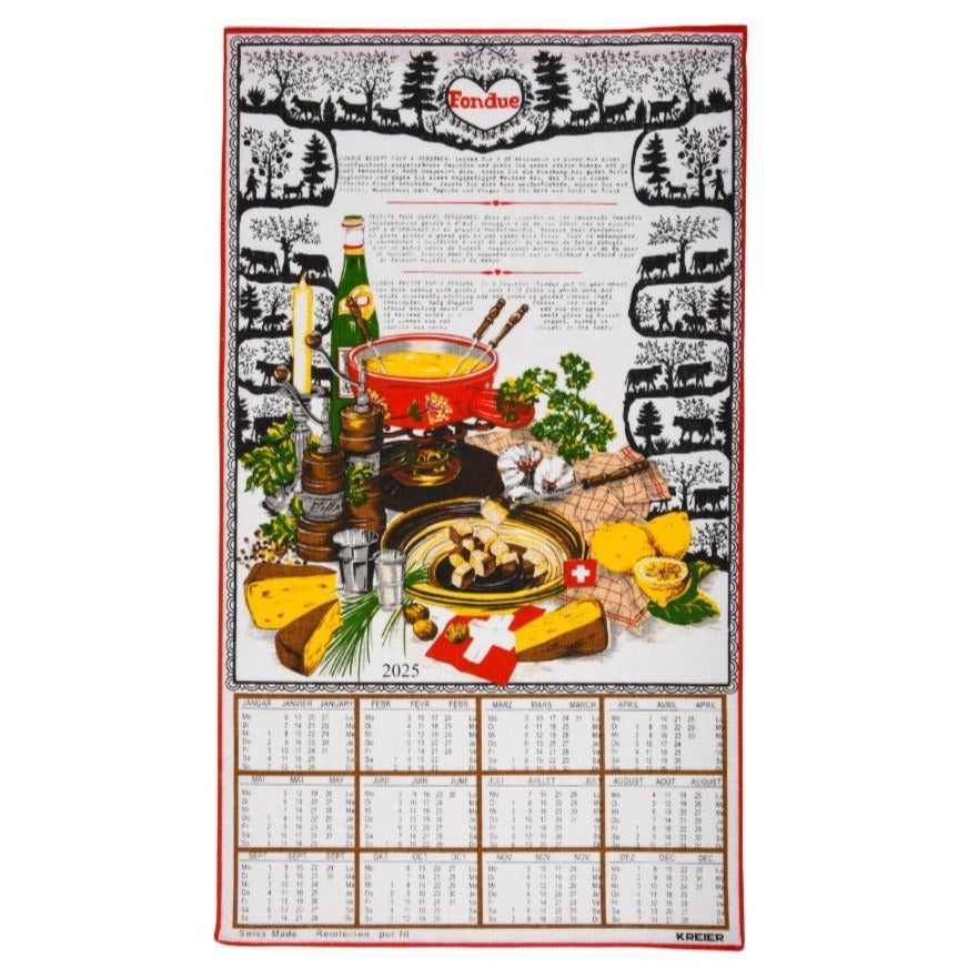 Calendrier en Tissu- Poya et Fondue 2025