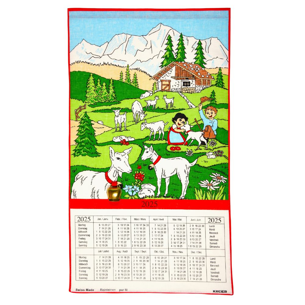 Calendrier en Tissu- Heidi avec cloche 2025