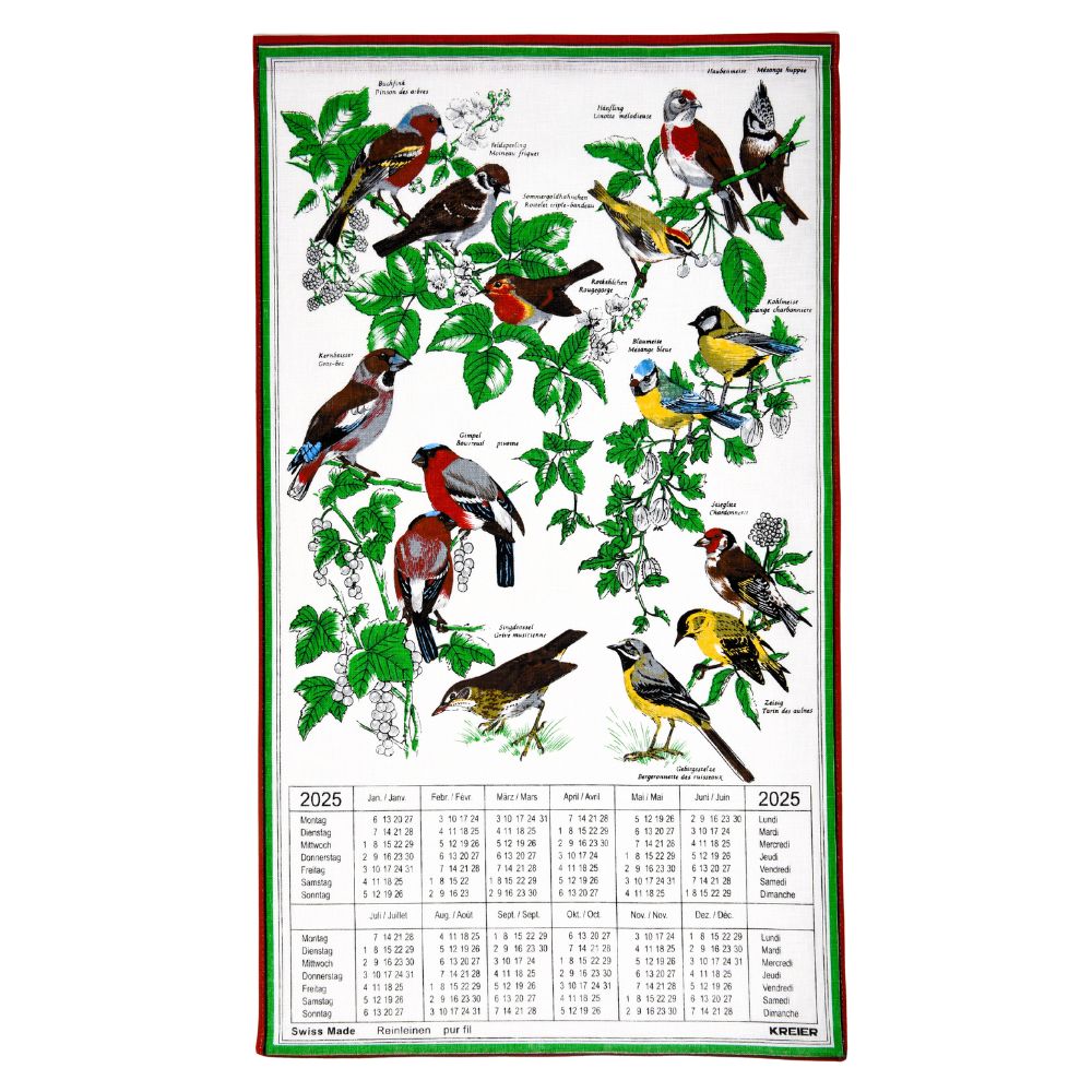Calendrier en Tissu- Oiseaux 2025