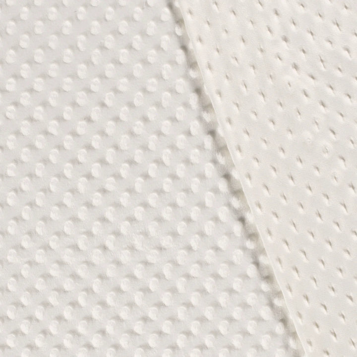 Tissu Minky - Blanc Cassé
