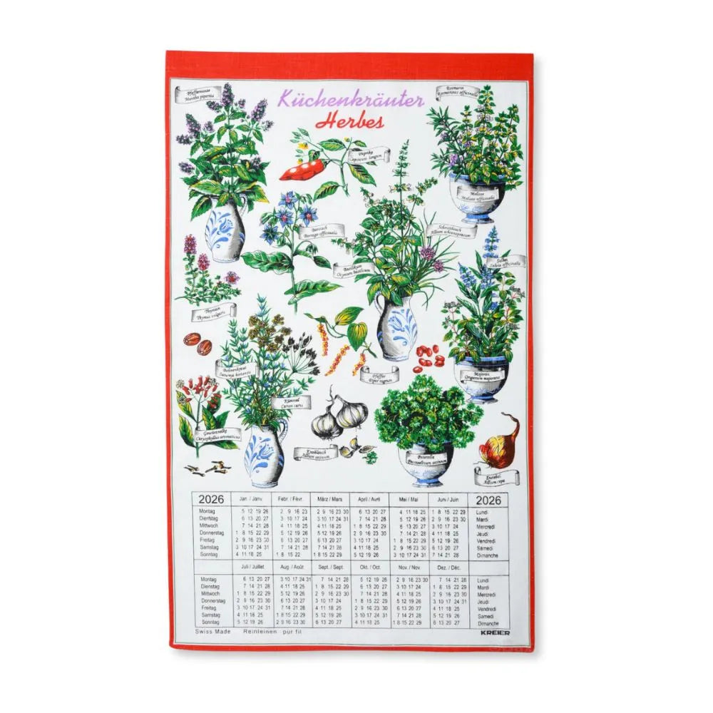 Calendrier en Tissu- Herbes Aromatiques 2026