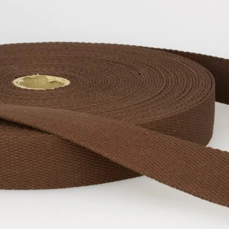 Sangle Coton 30 mm - Brun