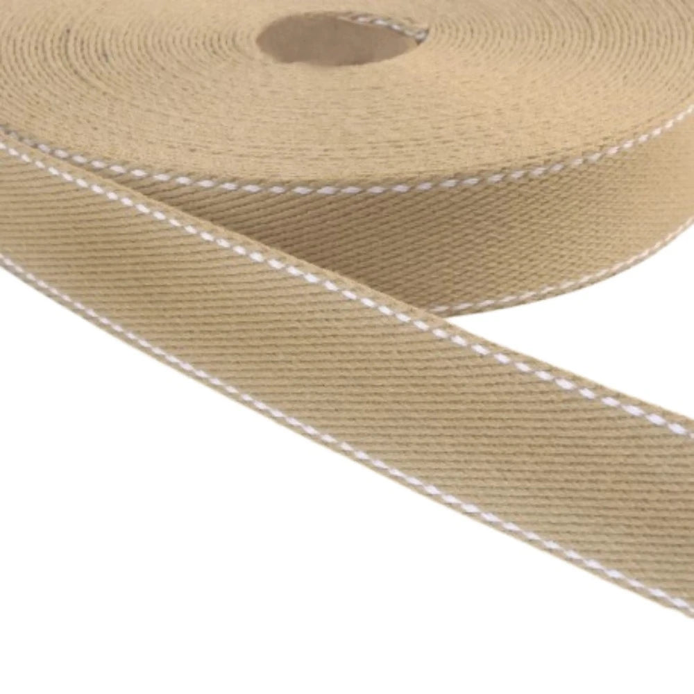Sangle Coton 30 mm - Beige Point Sellier