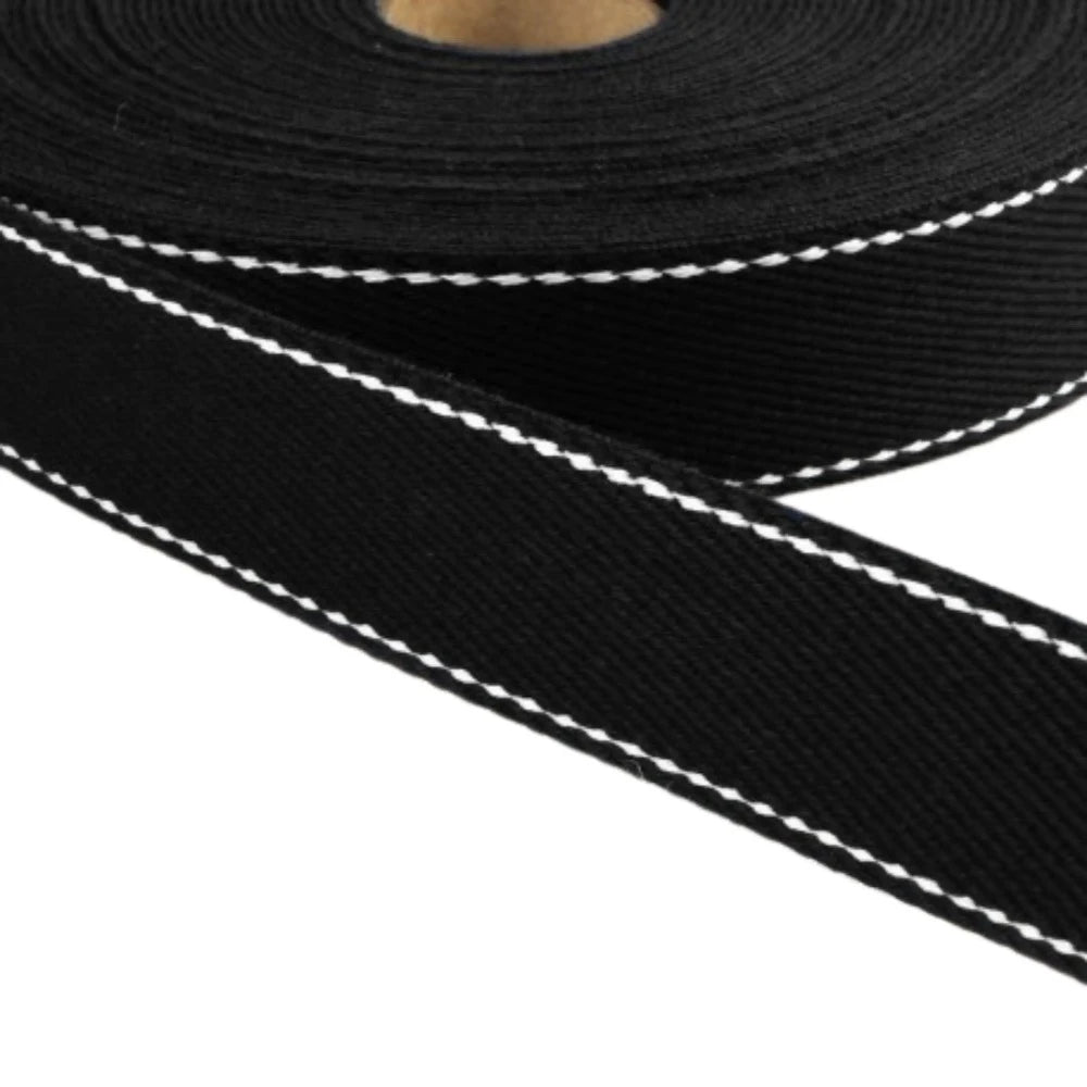 Sangle Coton 30 mm - Noir Point Sellier
