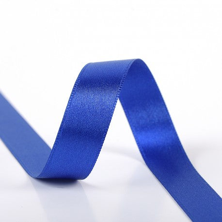 Ruban Satin Double Face- Bleu Roi