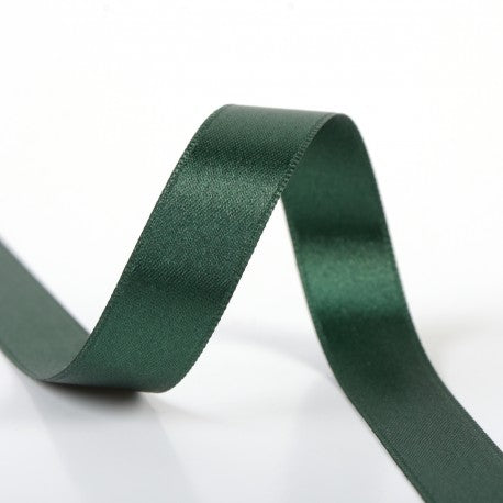 Ruban Satin Double Face- Vert Sapin