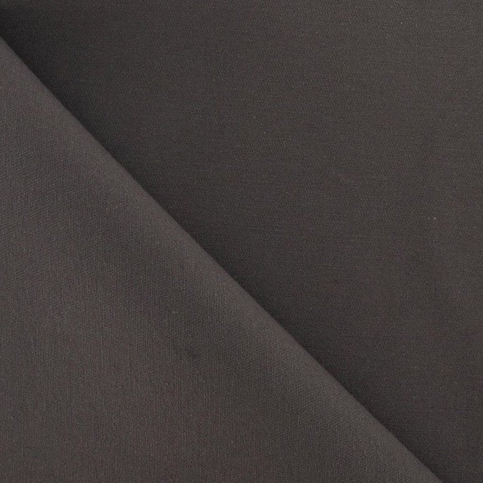 Tissu Coton Sergé- Anthracite