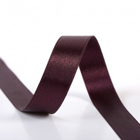 Ruban Satin Double Face- Bordeaux
