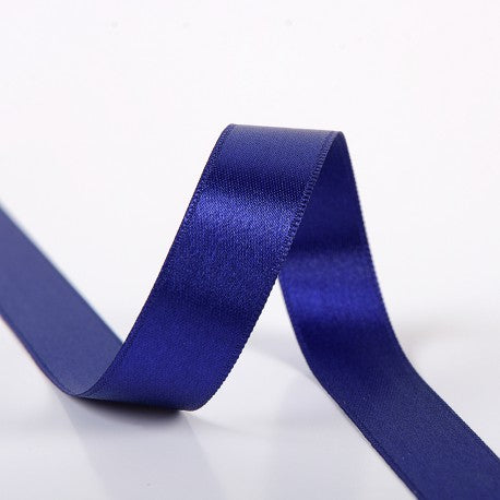 Ruban Satin Double Face- Bleu Roi
