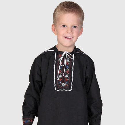 Chemise Armailli Enfant- Noir