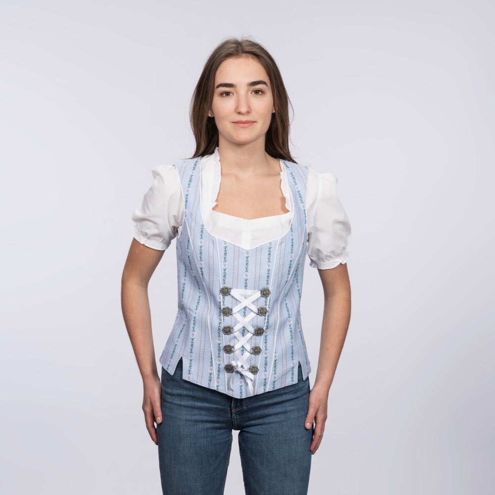 Corset Femme Edelweiss- Bleu