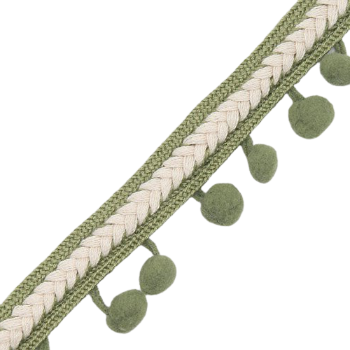 Galon Pompon - Vert Kaki