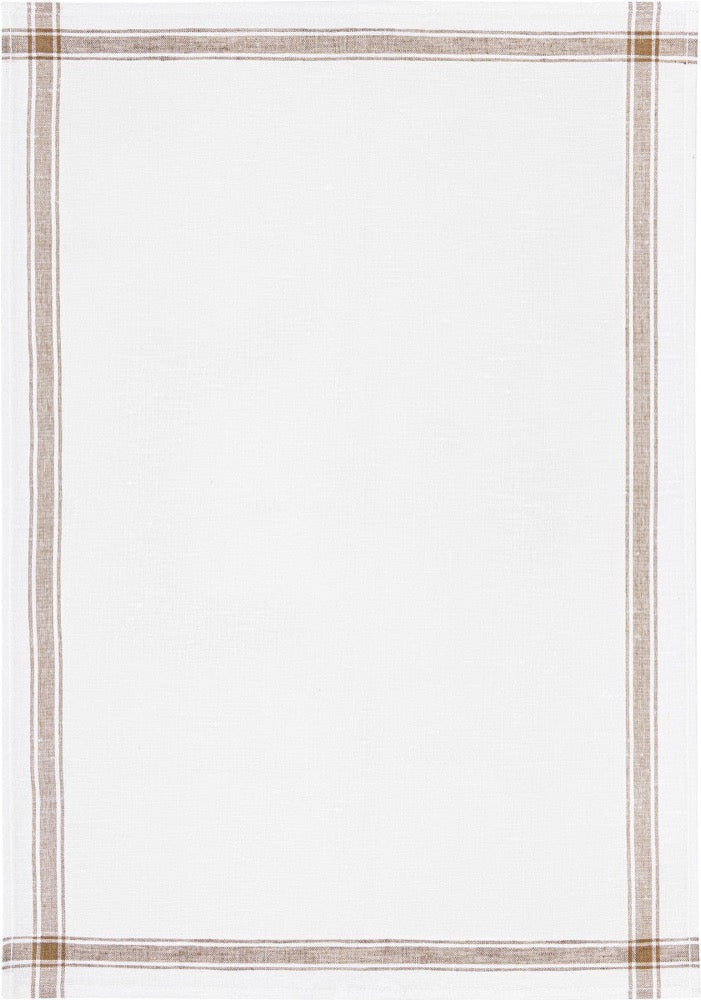 Linge de Cuisine Mi-Fil - Rayé Beige