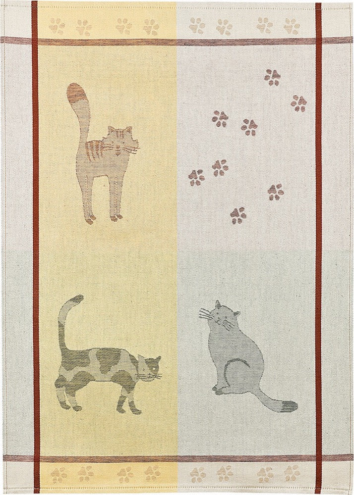 Linge de Cuisine Mi-Fil -Chats & Pattes