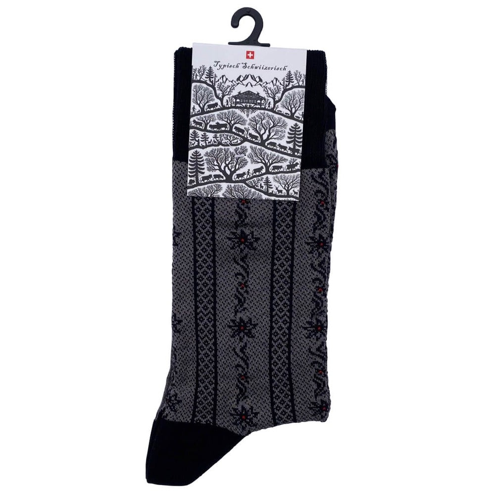 Chaussettes taille grand - Edelweiss Anthracite