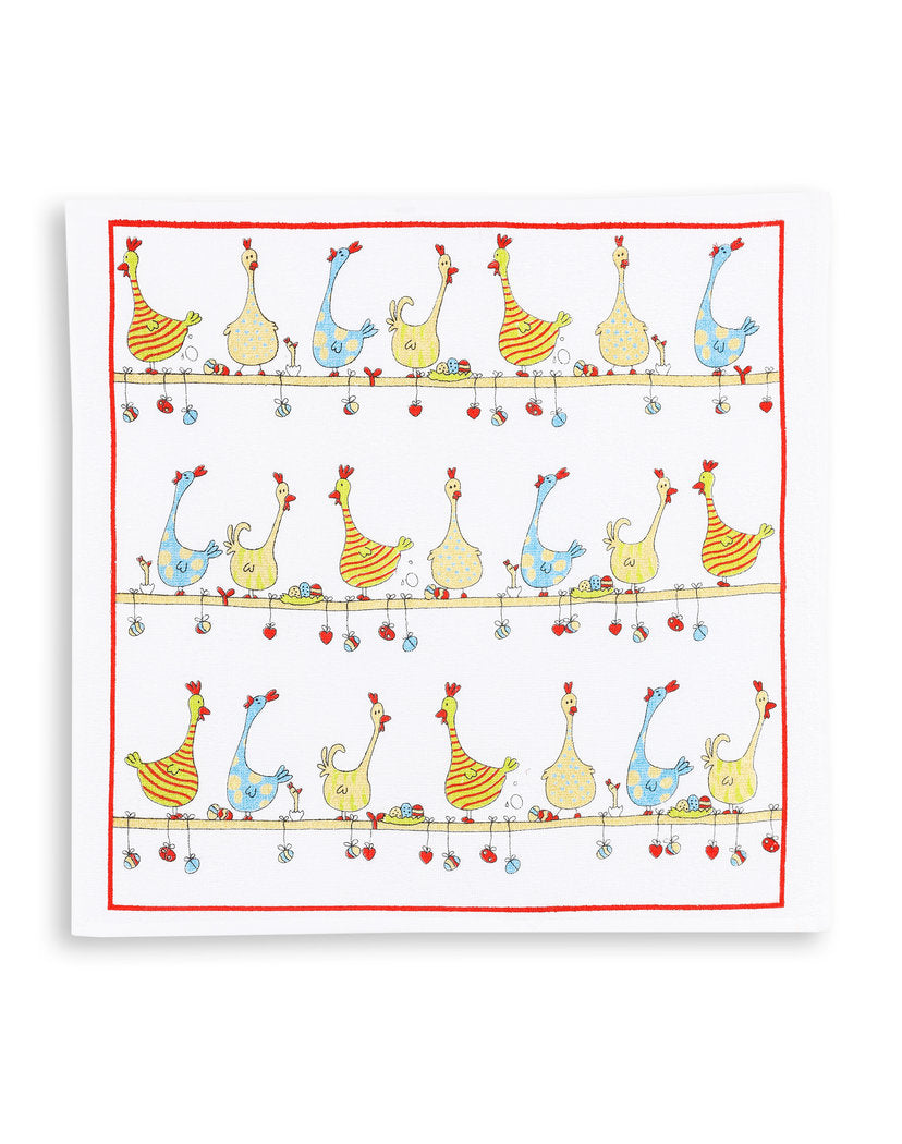 Linge de Cuisine Éponge- Poulets