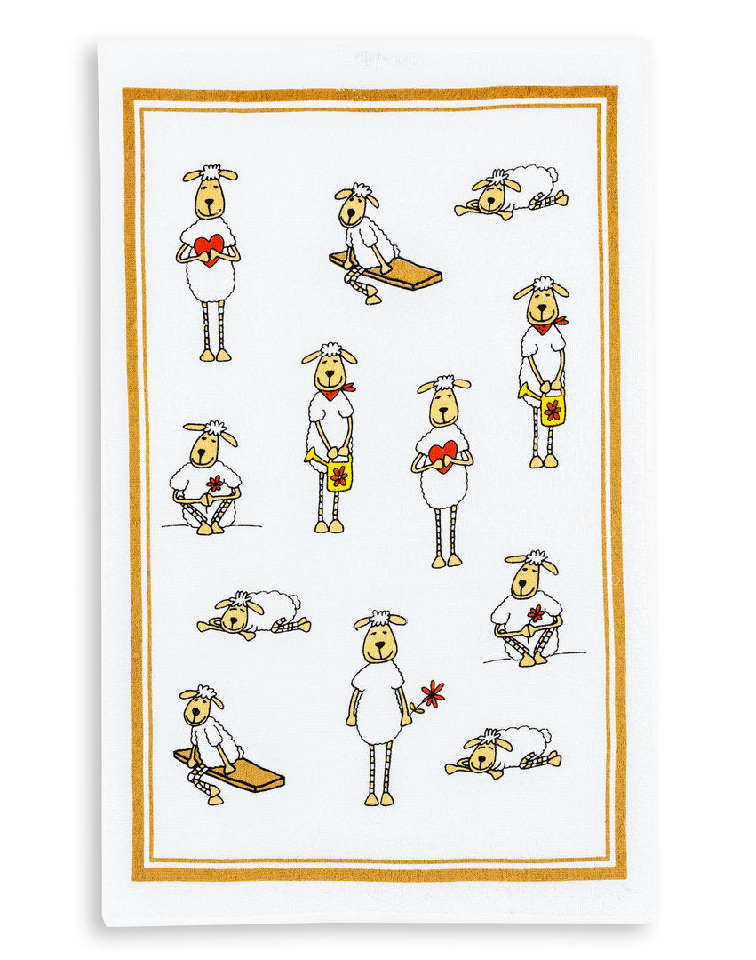 Linge de Cuisine Éponge- Motif Moutons