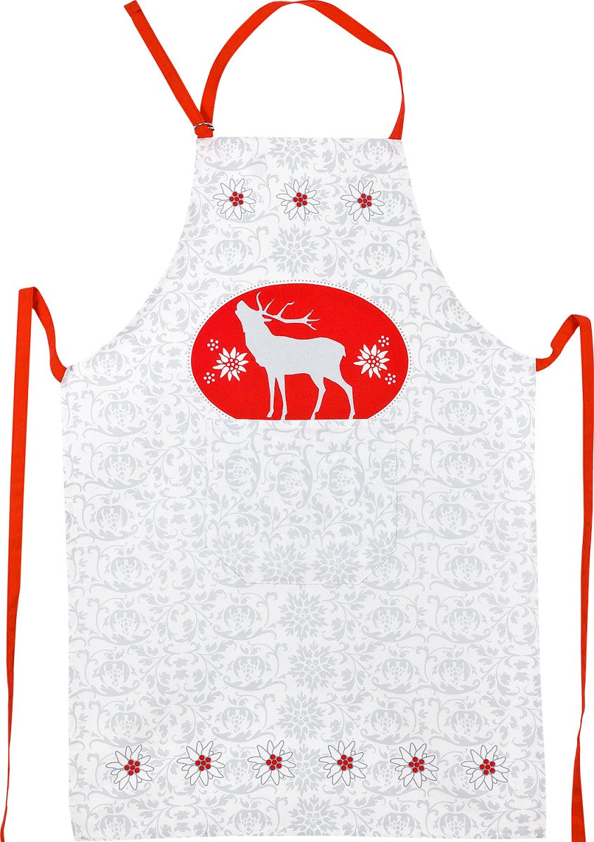 Tablier - Cerf et Edelweiss