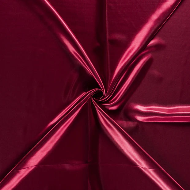 Tissu Satin - Bordeaux