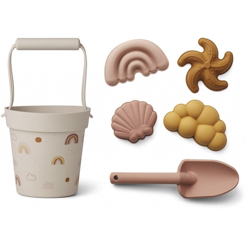 Jouets de plage en silicone- Arc-en-ciel