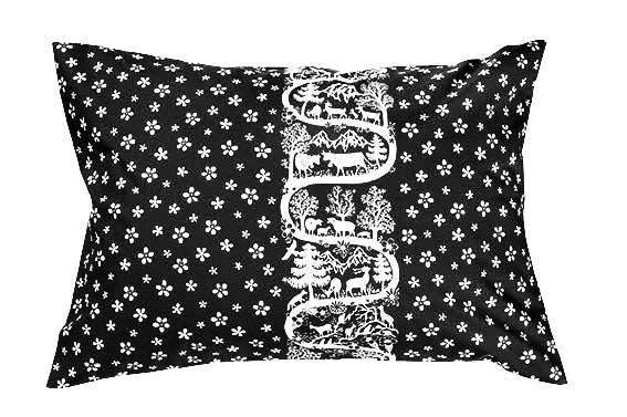 Housse de Coussin- Poya Noir