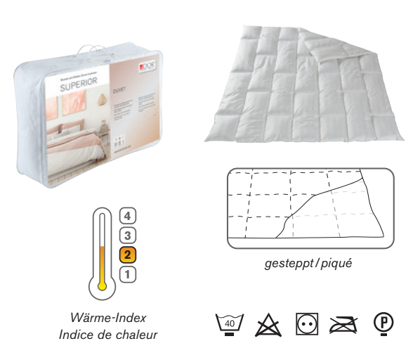 SUPERIOR- Duvet léger pour toute l‘année