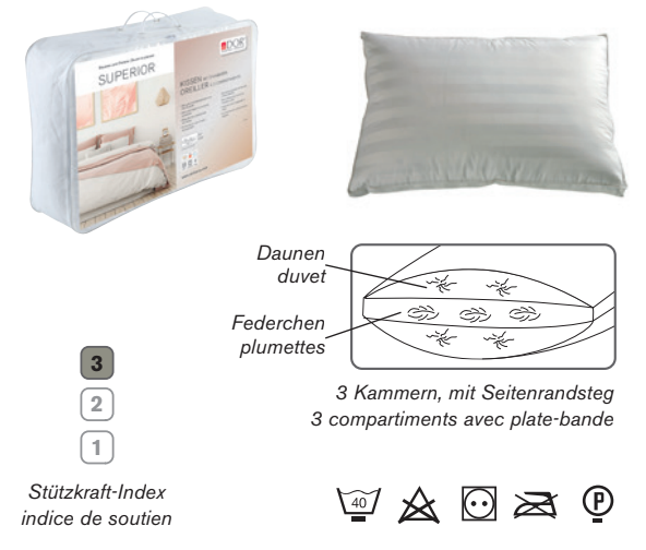 SUPERIOR- Oreiller indice de soutien 3