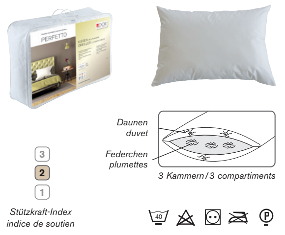 PERFETTO- Oreiller indice de soutien 2