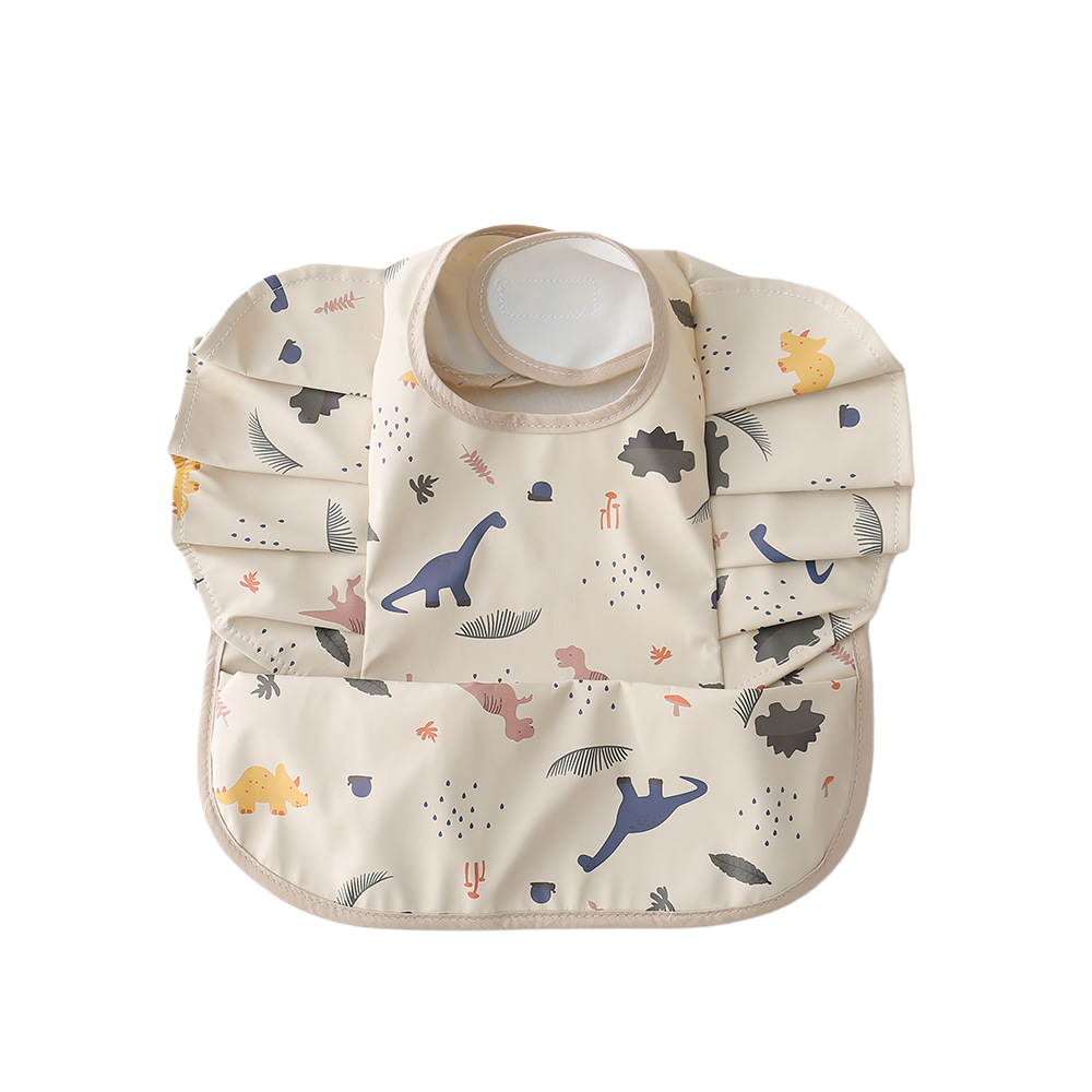 Bavoir à volants Waterproof - Dinosaures