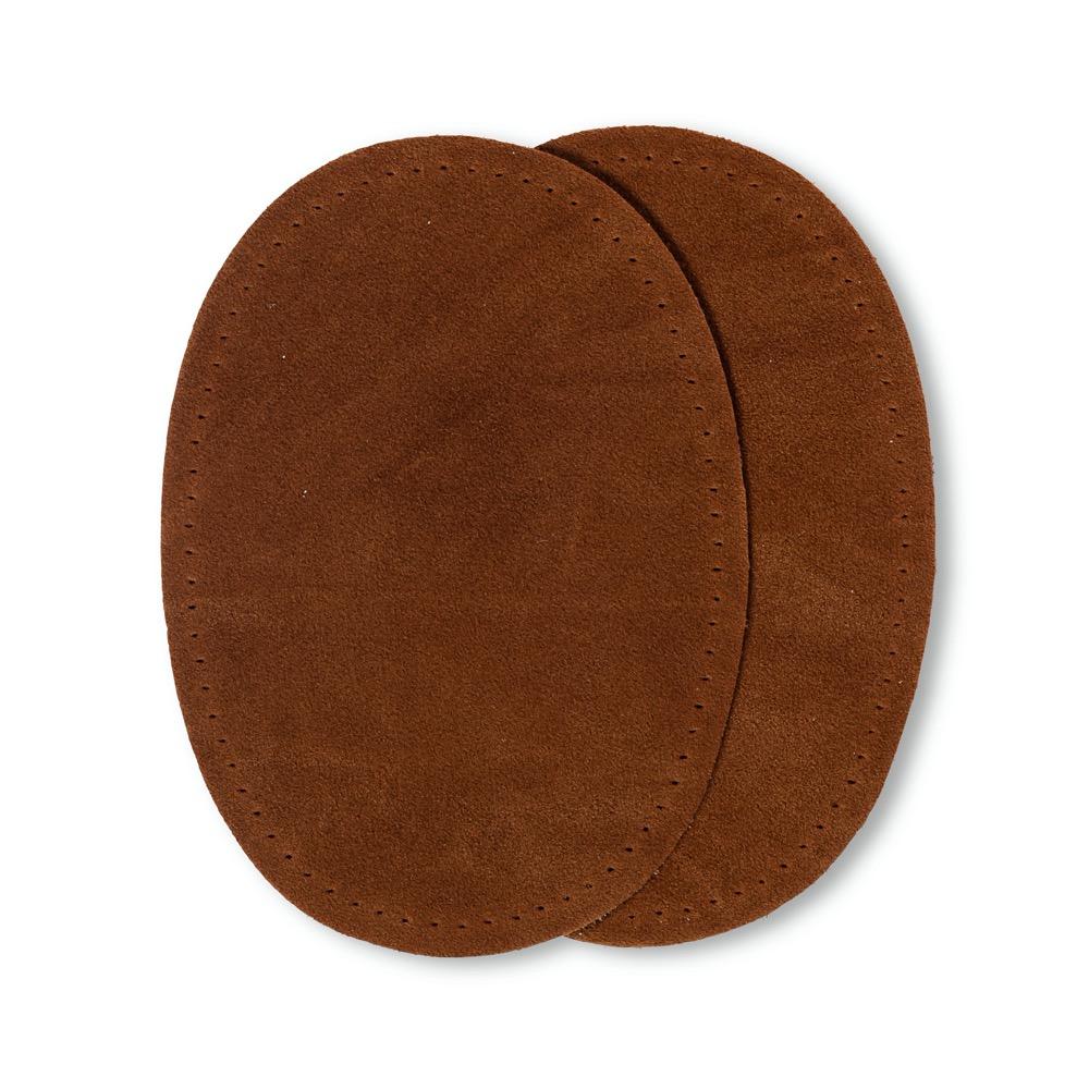 2 Patchs- Thermocollant-Suède imitation, Brun Médium