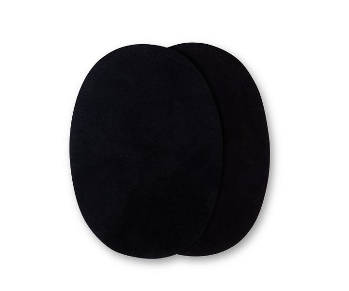 2 Patchs- Thermocollant-Suède imitation, Noir