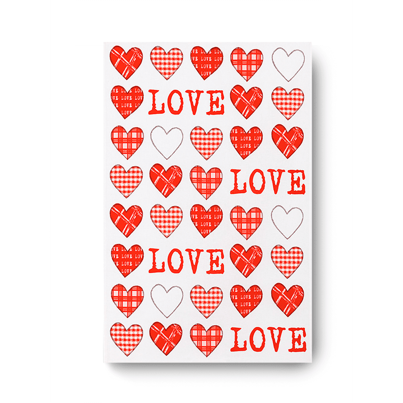 Linge de Cuisine Mi-Fil- Coeurs et Love