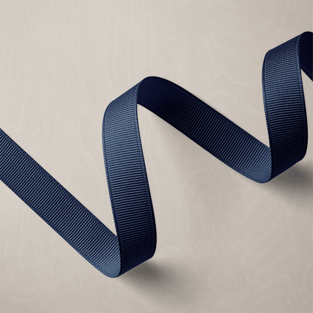 Ruban Gros-Grain- Bleu Petrole