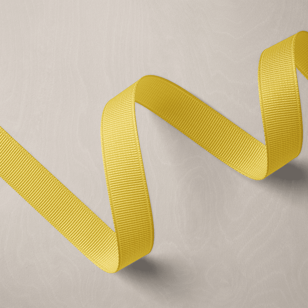 Ruban Gros-Grain - Jaune