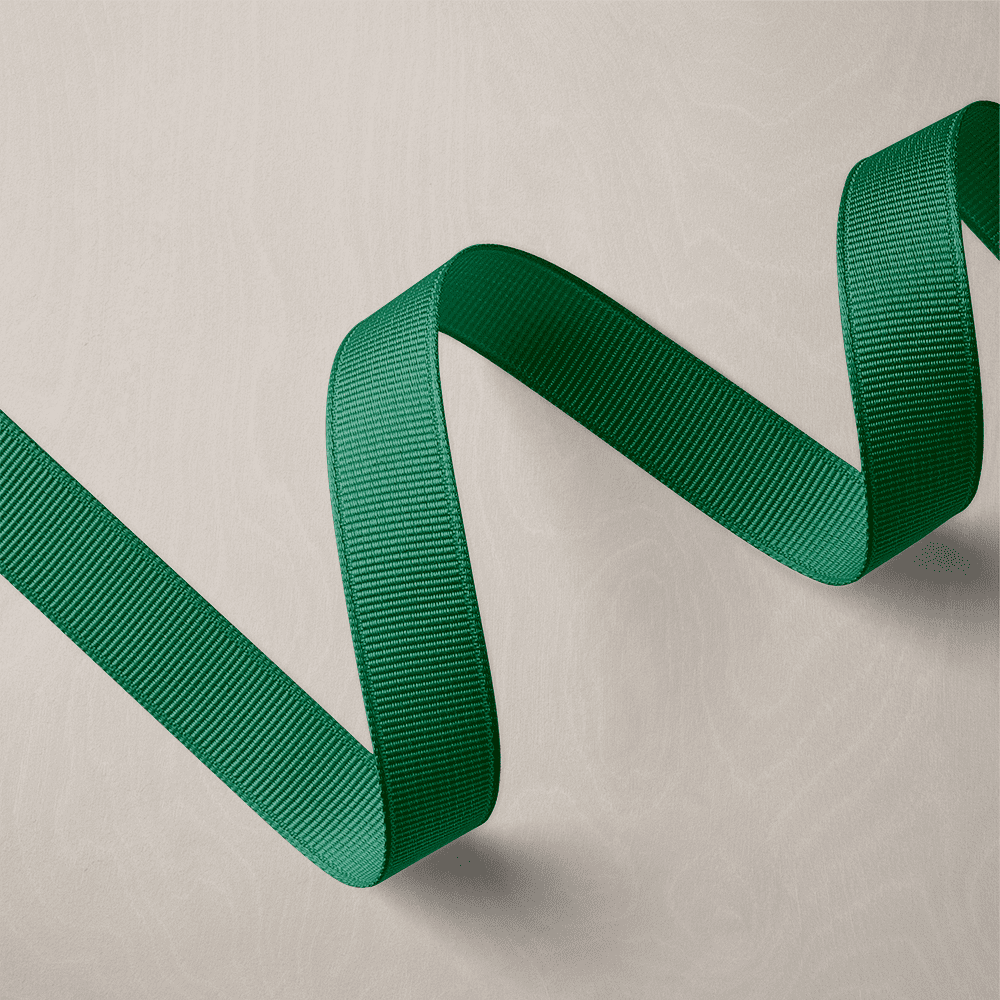 Ruban Gros-Grain- Vert Medium