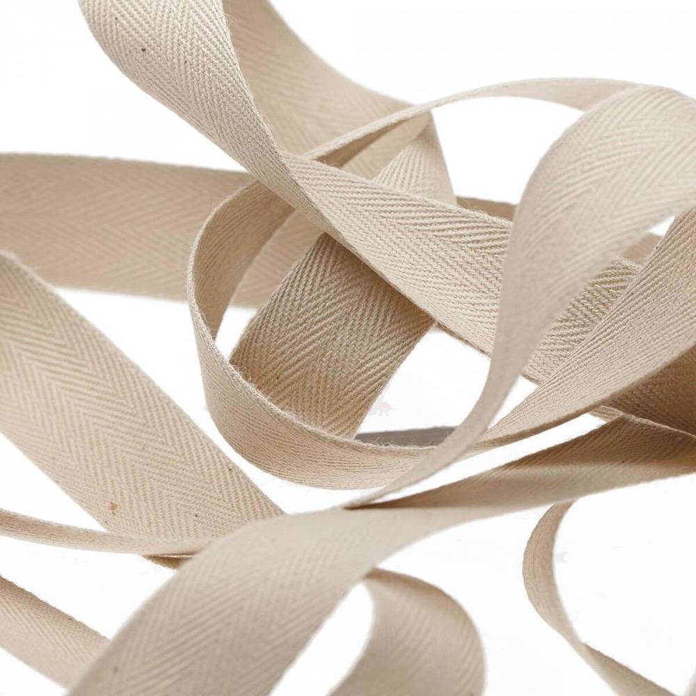 Ruban Sergé 100% coton - Beige