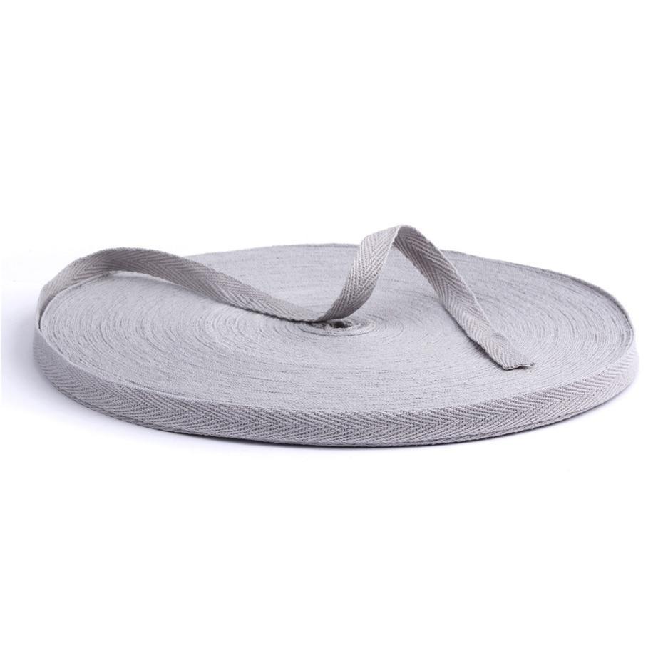 Ruban Sergé 100% coton - Gris Clair