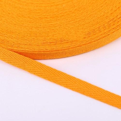 Ruban Sergé 100% coton - Orange Clair