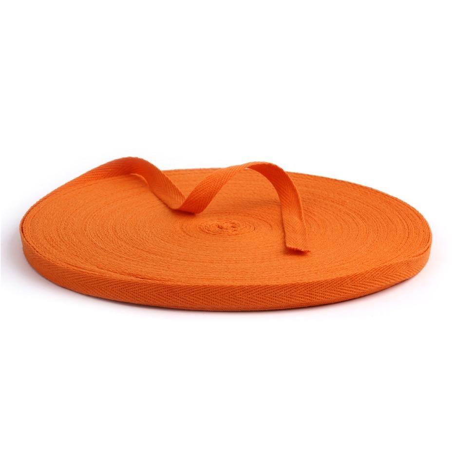 Ruban Sergé 100% coton - Orange Fort