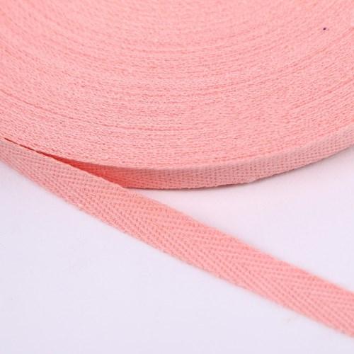 Ruban Sergé 100% coton - Rose Pêche