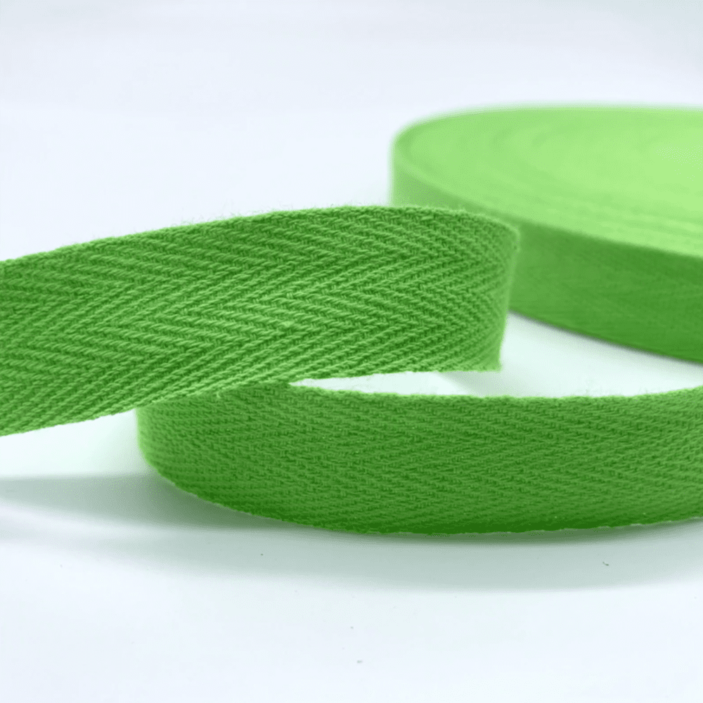 Ruban Sergé 100% coton - Vert Clair